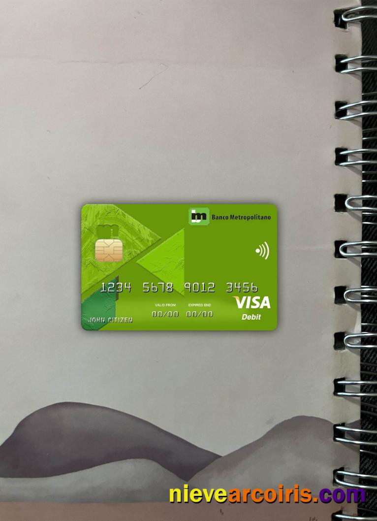 Cuba Metropolitano bank visa card photolook